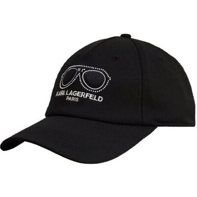 Karl Lagerfeld, Unisex, Cap, Paris Cap with Strapback Glasses Black - L5WH7946 blk, Schwarz Karl Lagerfeld, Unisex, Cap, Paris Cap with Strapback Glasses Black - L5WH7946 blk, Schwarz