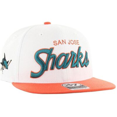 47 Brand, Herren, Cap, Captain Sure Shot San Jose Sharks, Weiss, (One Size) 47 Brand, Herren, Cap, Captain Sure Shot San Jose Sharks, Weiss, (One Size)