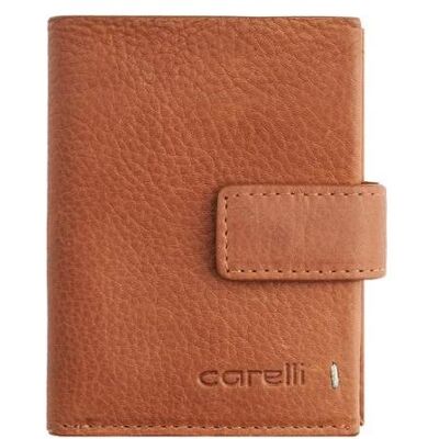 Giorgio Carelli, Damen, Portemonnaie, Unisex Geldbörse, klein mit Lasche, RFID, Braun Giorgio Carelli, Damen, Portemonnaie, Unisex Geldbörse, klein mit Lasche, RFID, Braun