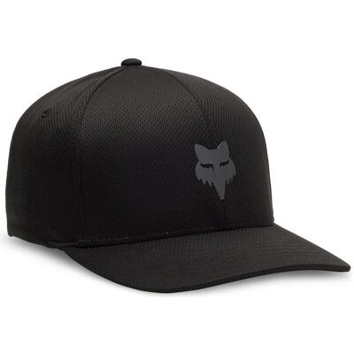 Fox, Herren, Cap, Hat 23 F-Head Tech Flexfit Blk/Char, Schwarz Fox, Herren, Cap, Hat 23 F-Head Tech Flexfit Blk/Char, Schwarz