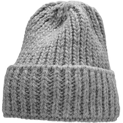 4F, Damen, Mütze, Damenhut grau meliert H4Z22 CAD017 25M, Grau, (One Size) 4F, Damen, Mütze, Damenhut grau meliert H4Z22 CAD017 25M, Grau, (One Size)
