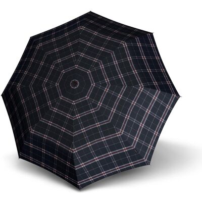 Knirps, Unisex, Regenschirm, T.200 medium duomatic check navy, Blau Knirps, Unisex, Regenschirm, T.200 medium duomatic check navy, Blau