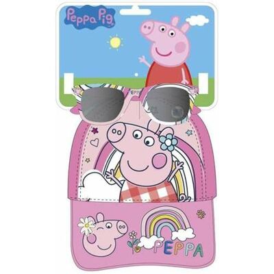 Peppa Pig, Unisex, Cap, Mütze und Sonnenbrille 2 Stücke, Pink, Rosa Peppa Pig, Unisex, Cap, Mütze und Sonnenbrille 2 Stücke, Pink, Rosa