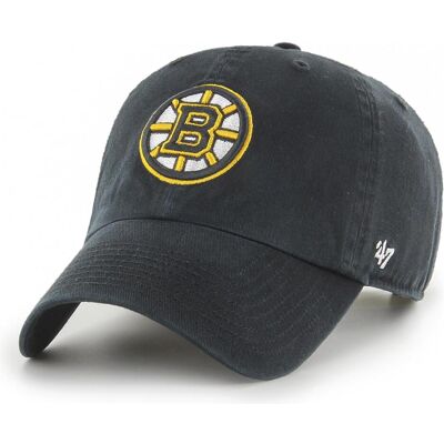 47 Brand, Herren, Cap, Relaxed Fit Clean Up Boston Bruins, Schwarz, (One Size) 47 Brand, Herren, Cap, Relaxed Fit Clean Up Boston Bruins, Schwarz, (One Size)