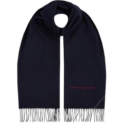 Tommy Hilfiger Herren, Schal, 1985 SCARF WOVEN, Blau, Grau Tommy Hilfiger Herren, Schal, 1985 SCARF WOVEN, Blau, Grau
