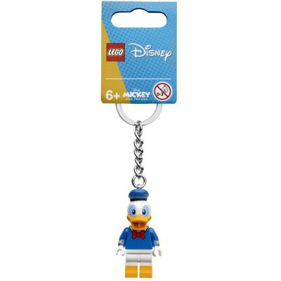 Lego Unisex, Schlüsselanhänger, Donald Duck, Weiss, Blau Lego Unisex, Schlüsselanhänger, Donald Duck, Weiss, Blau
