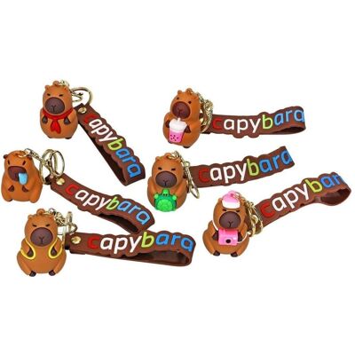 Diakakis, Unisex, Schlüsselanhänger, Schlüsselanhänger Capybara 6fach sortiert, Mehrfarbig Diakakis, Unisex, Schlüsselanhänger, Schlüsselanhänger Capybara 6fach sortiert, Mehrfarbig