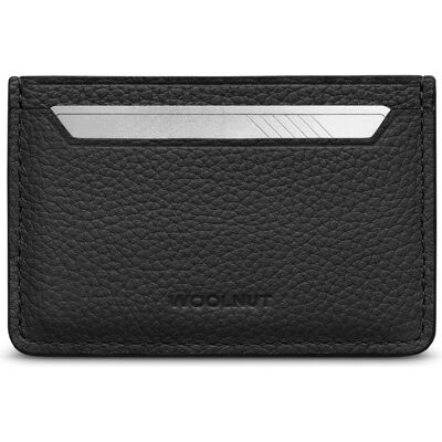 Woolnut, Unisex, Portemonnaie, Leather Card Holder -korttikotelo, musta, Schwarz Woolnut, Unisex, Portemonnaie, Leather Card Holder -korttikotelo, musta, Schwarz