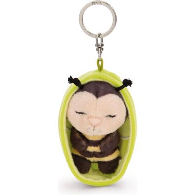 Magni, Unisex, Schlüsselanhänger, NICI Schlüsselanhänger Sleeping Pets Niene im Körbchen grün 8cm, Grün, Gelb Magni, Unisex, Schlüsselanhänger, NICI Schlüsselanhänger Sleeping Pets Niene im Körbchen grün 8cm, Grün, Gelb