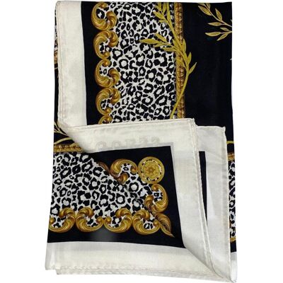 Guess Damen, Schal, Textile Scarf, Black, 90 x 90, For Women, Schwarz Guess Damen, Schal, Textile Scarf, Black, 90 x 90, For Women, Schwarz