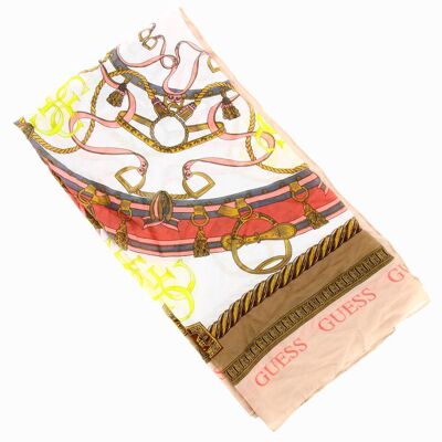 Guess Damen, Schal, Kefiah, Textile Scarf, AW8800MOD03, 130 x 130 cm, For Women, Mehrfarbig Guess Damen, Schal, Kefiah, Textile Scarf, AW8800MOD03, 130 x 130 cm, For Women, Mehrfarbig