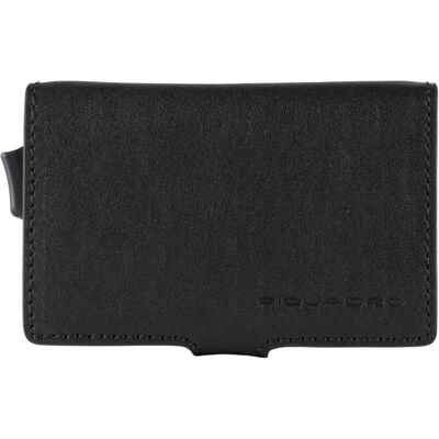 Piquadro, Unisex, Portemonnaie, Leather Card Holder, Credit Card Case, Black, Unisex, Schwarz Piquadro, Unisex, Portemonnaie, Leather Card Holder, Credit Card Case, Black, Unisex, Schwarz