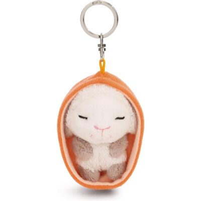 NICI, Unisex, Schlüsselanhänger, Schlüsselanhänger Sleeping Pets Lamm im Körbchen aprikot 8cm, Orange, Weiss NICI, Unisex, Schlüsselanhänger, Schlüsselanhänger Sleeping Pets Lamm im Körbchen aprikot 8cm, Orange, Weiss
