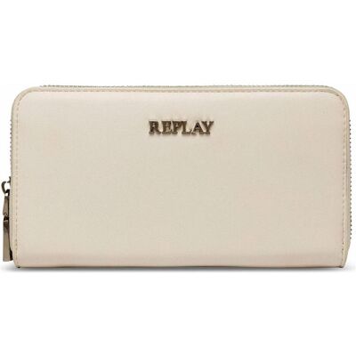 Replay, Damen, Portemonnaie, Zip Around Wallet, Weiss Replay, Damen, Portemonnaie, Zip Around Wallet, Weiss