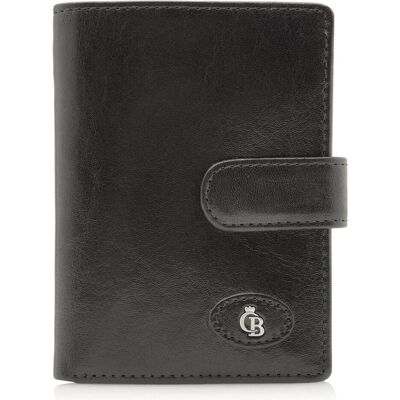 Castelijn & Beerens, Damen, Portemonnaie, Gaucho Geldbörse RFID Leder 9,5 cm, Schwarz Castelijn & Beerens, Damen, Portemonnaie, Gaucho Geldbörse RFID Leder 9,5 cm, Schwarz
