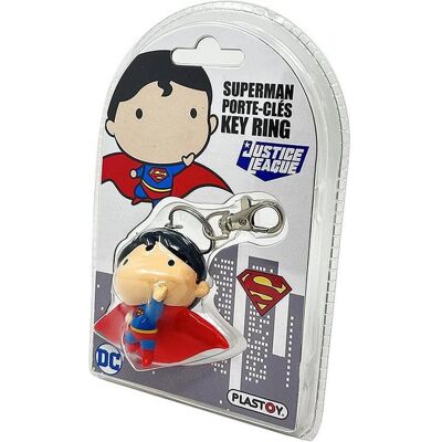Plastoy, Schlüsselanhänger, DC Comics - Porte-clés Chibi Superman pack blister, Mehrfarbig Plastoy, Schlüsselanhänger, DC Comics - Porte-clés Chibi Superman pack blister, Mehrfarbig