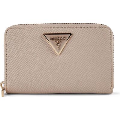 Guess Damen, Portemonnaie, Laurel II SLG Medium Zip Around Wallet, Braun, Grau, Beige Guess Damen, Portemonnaie, Laurel II SLG Medium Zip Around Wallet, Braun, Grau, Beige