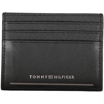 Tommy Hilfiger Herren, Portemonnaie, Black Leather Men Wallet, Schwarz Tommy Hilfiger Herren, Portemonnaie, Black Leather Men Wallet, Schwarz