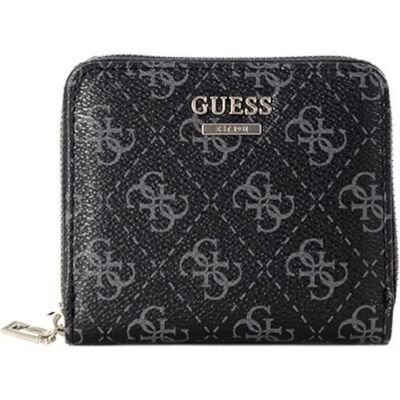 Guess Damen, Portemonnaie, Camy, Textile Wallet, Logo Detail, SG774137, Coal, Mini, For Women, Schwarz Guess Damen, Portemonnaie, Camy, Textile Wallet, Logo Detail, SG774137, Coal, Mini, For Women, Schwarz