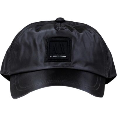 Giorgio Armani Exchange, Herren, Cap, Black Polyamide Cap (Baseball Hat), Schwarz, (One Size) Giorgio Armani Exchange, Herren, Cap, Black Polyamide Cap (Baseball Hat), Schwarz, (One Size)
