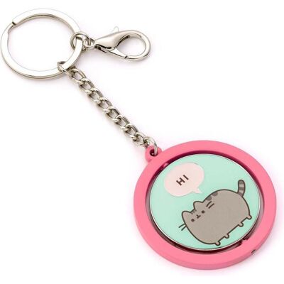 Carat, Schlüsselanhänger, PUSHEEN - Hi & Bye - Porte-clés, Pink, Blau, Silber Carat, Schlüsselanhänger, PUSHEEN - Hi & Bye - Porte-clés, Pink, Blau, Silber
