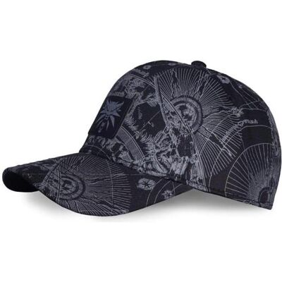 The Witcher, Unisex, Cap, Men's Adjustable Cap, Schwarz, (One Size) The Witcher, Unisex, Cap, Men's Adjustable Cap, Schwarz, (One Size)