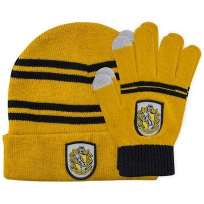 Cinereplicas, Mädchen, Mütze, Harry Potter: Beanie & Handschuhe Hufflepuff, Gelb, (One Size) Cinereplicas, Mädchen, Mütze, Harry Potter: Beanie & Handschuhe Hufflepuff, Gelb, (One Size)