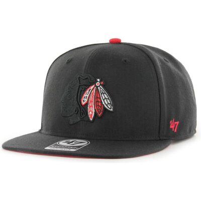 47 Brand, Herren, Cap, Snapback Captain Cap - ELEMENT Chicago Blackhawks, Schwarz, Rot 47 Brand, Herren, Cap, Snapback Captain Cap - ELEMENT Chicago Blackhawks, Schwarz, Rot