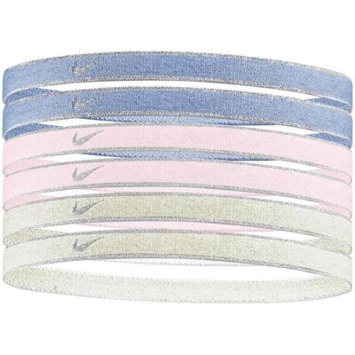 Nike, Damen, Stirnband, Kopfbedeckung 6 Swosh Sport Metall-Lila, Pink, Gelb N1002008511OS, Mehrfarbig Nike, Damen, Stirnband, Kopfbedeckung 6 Swosh Sport Metall-Lila, Pink, Gelb N1002008511OS, Mehrfarbig