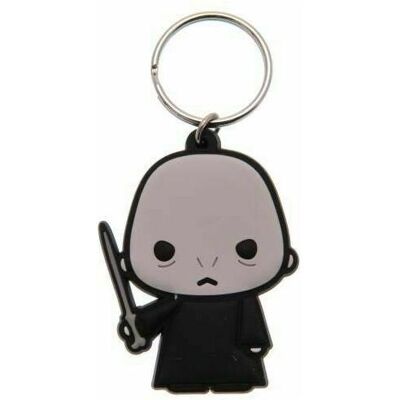 Pyramid Schlüsselanhänger, Harry Potter Gummi Schlüsselanhänger Chibi Voldemort 6 cm, Mehrfarbig Pyramid Schlüsselanhänger, Harry Potter Gummi Schlüsselanhänger Chibi Voldemort 6 cm, Mehrfarbig