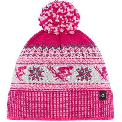 Eisbär, Unisex, Mütze, Retroski Pompon, Weiss, Rosa, (One Size) Eisbär, Unisex, Mütze, Retroski Pompon, Weiss, Rosa, (One Size)