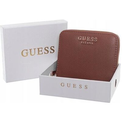 Guess Damen, Portemonnaie, Gregoria SLG Small Zip Around Wallet, Braun Guess Damen, Portemonnaie, Gregoria SLG Small Zip Around Wallet, Braun