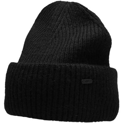 4F, Damen, Mütze, Damenmütze tiefschwarz H4Z22 CAD005 20S (S), Schwarz, (S) 4F, Damen, Mütze, Damenmütze tiefschwarz H4Z22 CAD005 20S (S), Schwarz, (S)