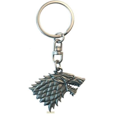 ABYstyle, Unisex, Schlüsselanhänger, Spiel der Throne - Stark, Grau ABYstyle, Unisex, Schlüsselanhänger, Spiel der Throne - Stark, Grau