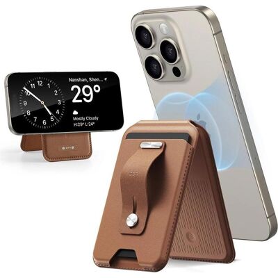 ESR, Portemonnaie, Geo Magnetic Wallet Stand, Brown, Braun ESR, Portemonnaie, Geo Magnetic Wallet Stand, Brown, Braun