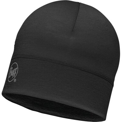 Buff, Unisex, Mütze, Merino Hat Solid Black, Schwarz, (One Size) Buff, Unisex, Mütze, Merino Hat Solid Black, Schwarz, (One Size)