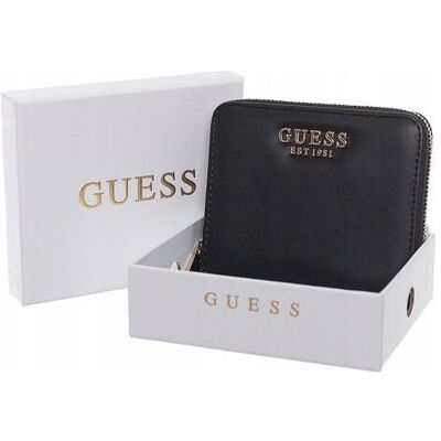 Guess Damen, Portemonnaie, Talent SLG Small Zip Around Wallet, Schwarz Guess Damen, Portemonnaie, Talent SLG Small Zip Around Wallet, Schwarz