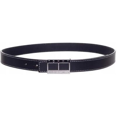 Tommy Hilfiger Damen, Gürtel, Heritage Lock-Hosengürtel aus Leder für Damen, Schwarz, (80) Tommy Hilfiger Damen, Gürtel, Heritage Lock-Hosengürtel aus Leder für Damen, Schwarz, (80)