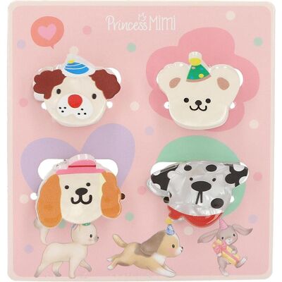 Magni, Haarklammer + Haarclips, DEPESCHE Princess Mimi Haarklammern mit Print Hunde (12 Stk.) Magni, Haarklammer + Haarclips, DEPESCHE Princess Mimi Haarklammern mit Print Hunde (12 Stk.)