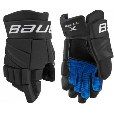 Bauer, Herren, Handschuhe, Hockeyhandschuhe X Sr, Blau, Schwarz, (11) Bauer, Herren, Handschuhe, Hockeyhandschuhe X Sr, Blau, Schwarz, (11)