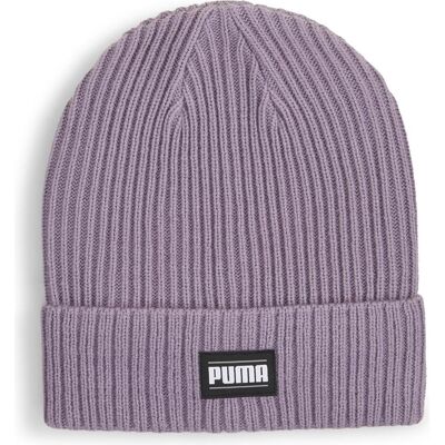 Puma Damen, Mütze, Ribbed Classic Cuff Beanie, Violett Puma Damen, Mütze, Ribbed Classic Cuff Beanie, Violett
