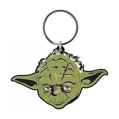 Pyramid Schlüsselanhänger, Star Wars Rubber Schlüsselanhänger Yoda 6 cm, Schwarz, Grün Pyramid Schlüsselanhänger, Star Wars Rubber Schlüsselanhänger Yoda 6 cm, Schwarz, Grün