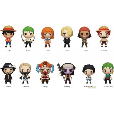 Monogram Int., Schlüsselanhänger, One Piece 3D PVC-Taschenanhänger Netflix Series (1 Stück), Mehrfarbig Monogram Int., Schlüsselanhänger, One Piece 3D PVC-Taschenanhänger Netflix Series (1 Stück), Mehrfarbig