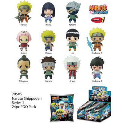Monogram Int., Schlüsselanhänger, Naruto Shippuden présentoir porte-clés sac à dos Series 01 (24), Mehrfarbig Monogram Int., Schlüsselanhänger, Naruto Shippuden présentoir porte-clés sac à dos Series 01 (24), Mehrfarbig