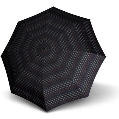 Knirps, Unisex, Regenschirm, T.200 medium duomatic check black, Schwarz, Mehrfarbig Knirps, Unisex, Regenschirm, T.200 medium duomatic check black, Schwarz, Mehrfarbig