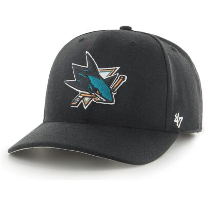 '47, Herren, Cap, Nhl Cold Zone 47 Mvp DP San Jose Sharks Schwarz Osf, Schwarz '47, Herren, Cap, Nhl Cold Zone 47 Mvp DP San Jose Sharks Schwarz Osf, Schwarz