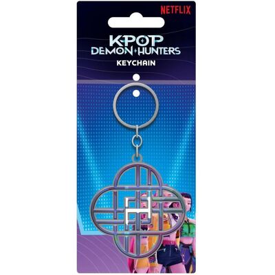 Pyramid Schlüsselanhänger, KPop Demon Hunters Metall Schlüsselanhänger Huntrix, Mehrfarbig Pyramid Schlüsselanhänger, KPop Demon Hunters Metall Schlüsselanhänger Huntrix, Mehrfarbig