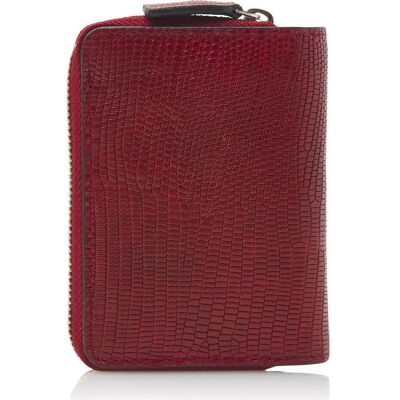 Castelijn & Beerens, Damen, Portemonnaie, Donna Geldbörse RFID Leder 8 cm, Rot Castelijn & Beerens, Damen, Portemonnaie, Donna Geldbörse RFID Leder 8 cm, Rot