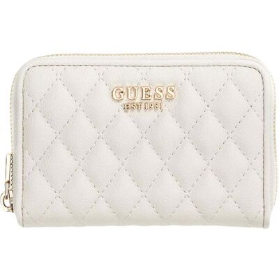 Guess Damen, Portemonnaie, Atabey SLG Medium Zip Around Wallet, Weiss Guess Damen, Portemonnaie, Atabey SLG Medium Zip Around Wallet, Weiss