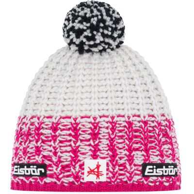 Eisbär, Unisex, Mütze, Refocus Pompon Ski Austria, Weiss, Rosa, Pink, (One Size) Eisbär, Unisex, Mütze, Refocus Pompon Ski Austria, Weiss, Rosa, Pink, (One Size)